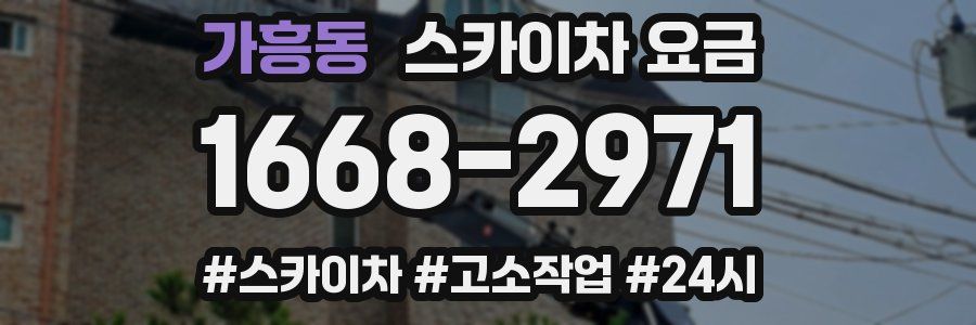 가흥동 스카이차 요금
