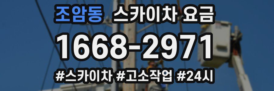 조암동 스카이차 요금