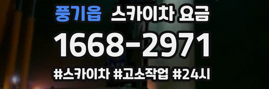 풍기읍 스카이차 요금