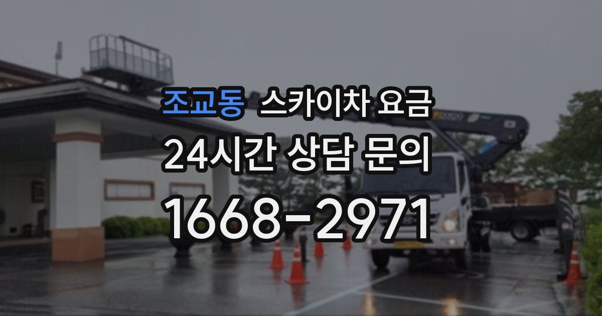 조교동 스카이차 요금