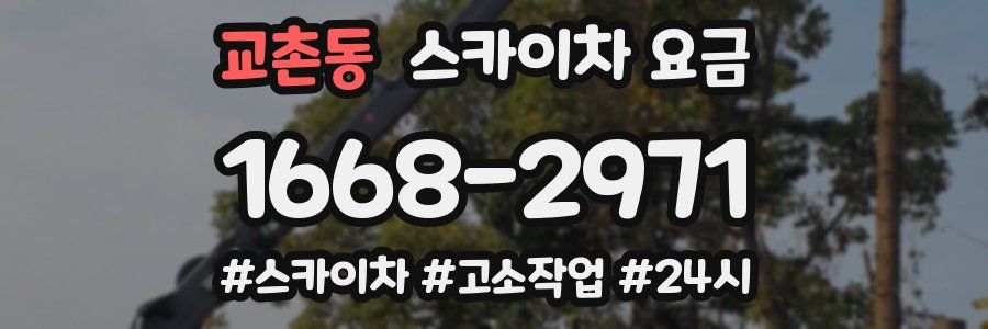 교촌동 스카이차 요금