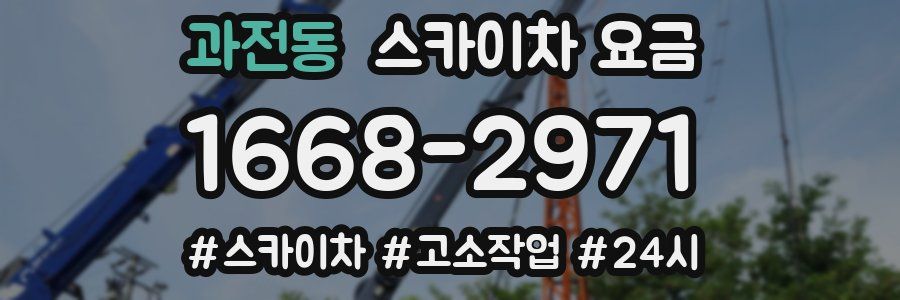 과전동 스카이차 요금