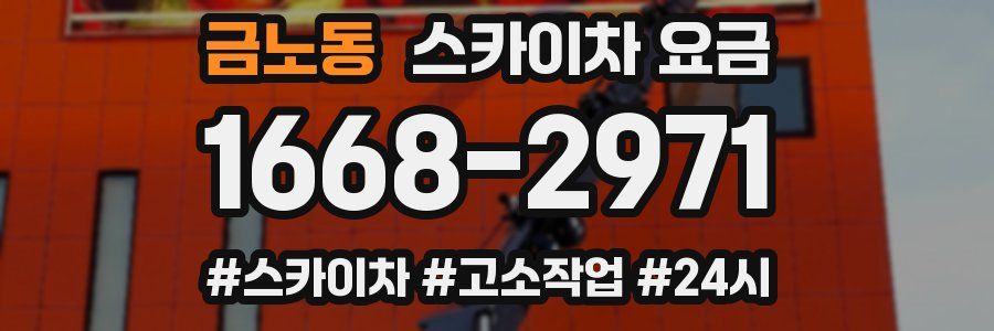 금노동 스카이차 요금