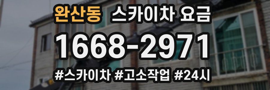 완산동 스카이차 요금