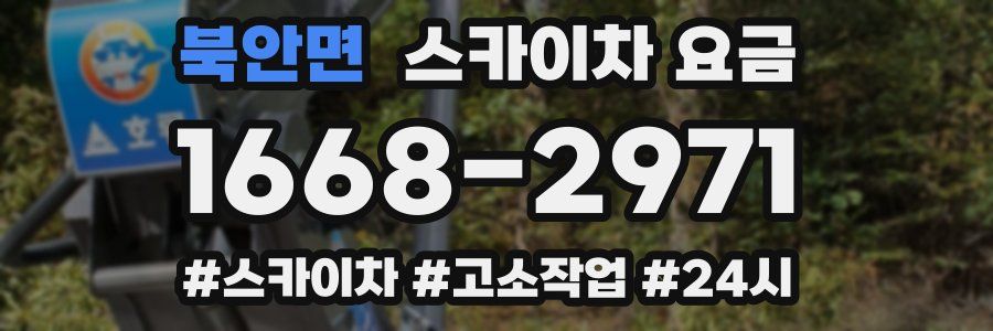 북안면 스카이차 요금