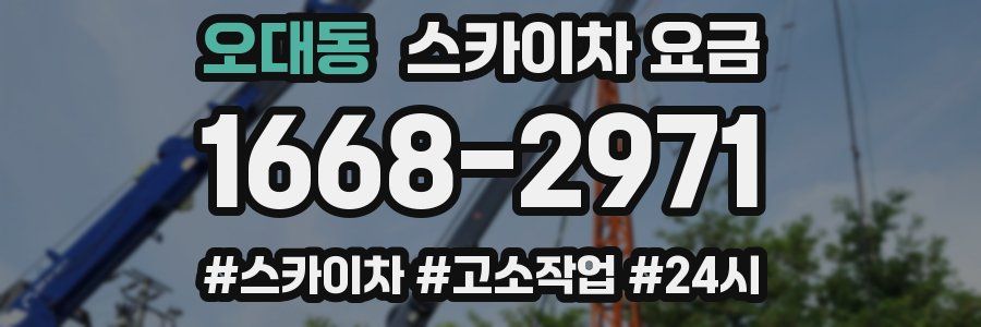 오대동 스카이차 요금