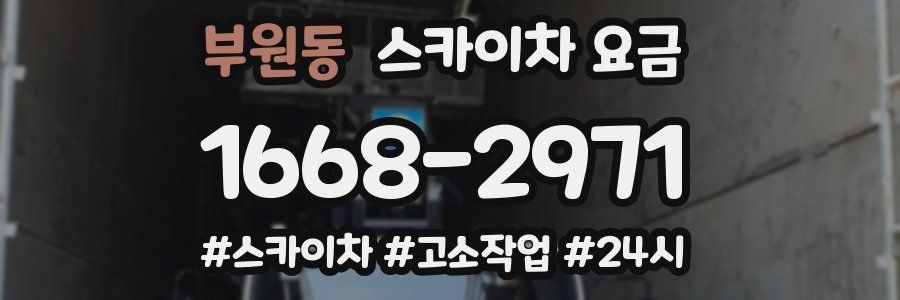 부원동 스카이차 요금