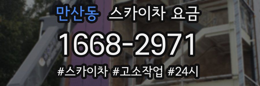 만산동 스카이차 요금