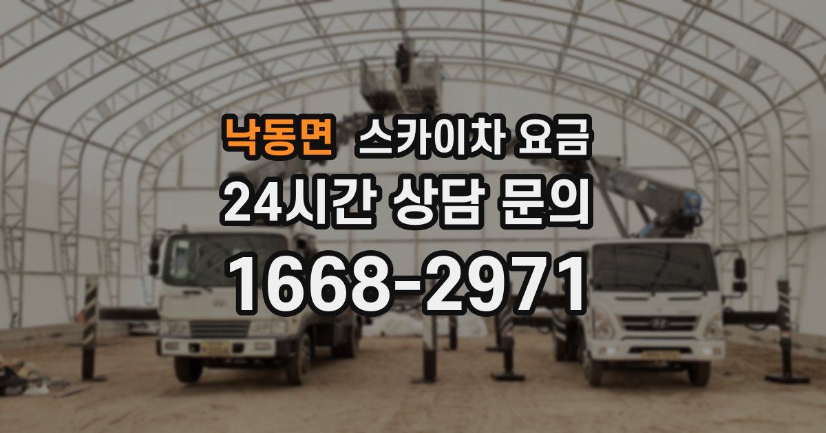 낙동면 스카이차 요금