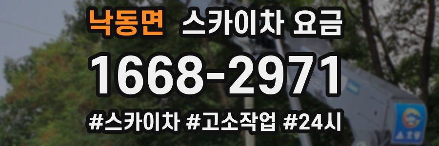 낙동면 스카이차 요금