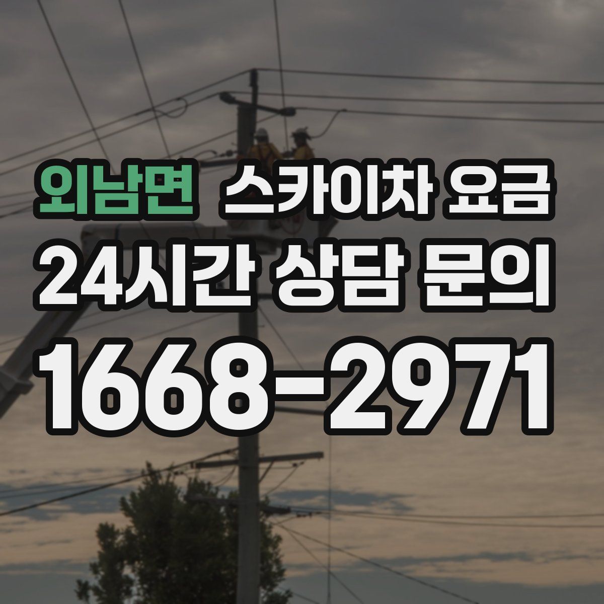 외남면 스카이차 요금