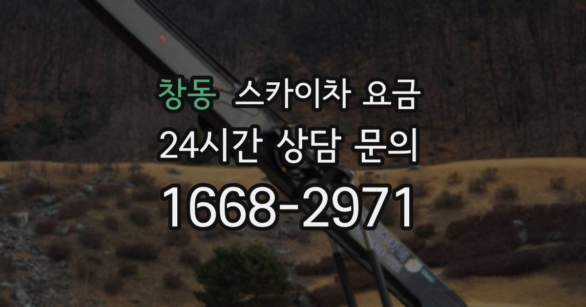 창동 스카이차 요금