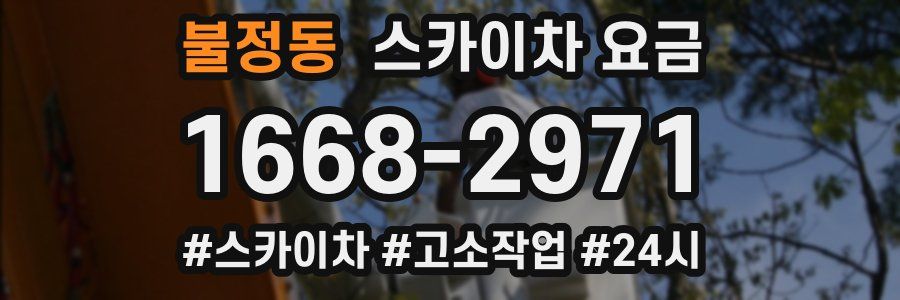 불정동 스카이차 요금