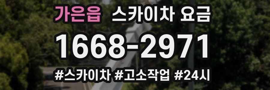 가은읍 스카이차 요금