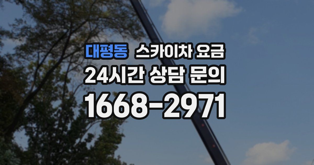 대평동 스카이차 요금