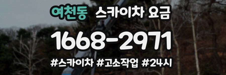 여천동 스카이차 요금