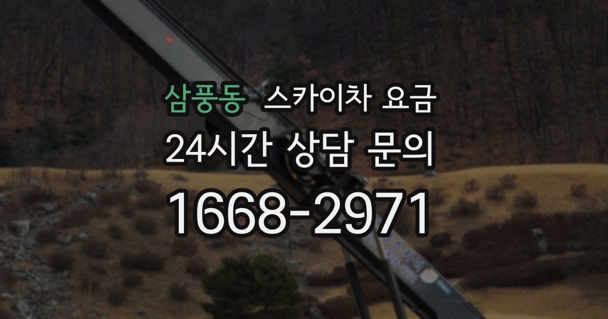 삼풍동 스카이차 요금