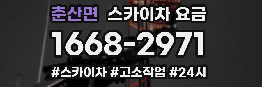 춘산면 스카이차 요금