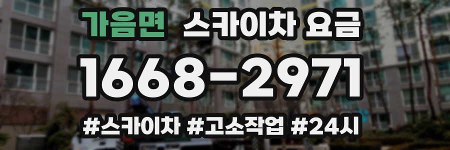 가음면 스카이차 요금