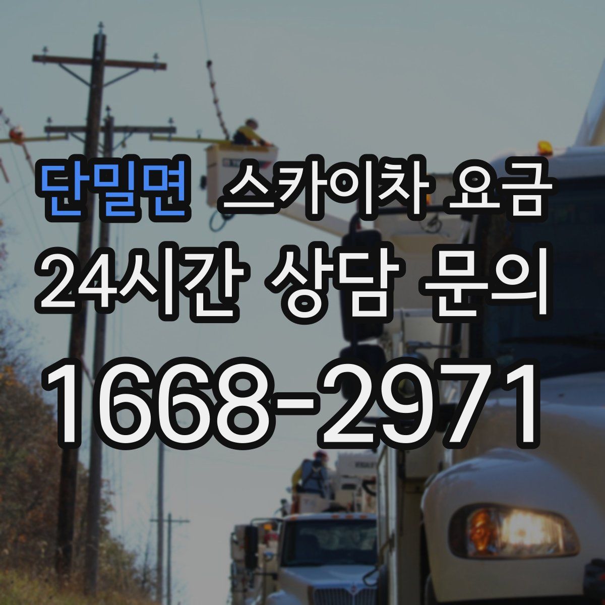 단밀면 스카이차 요금