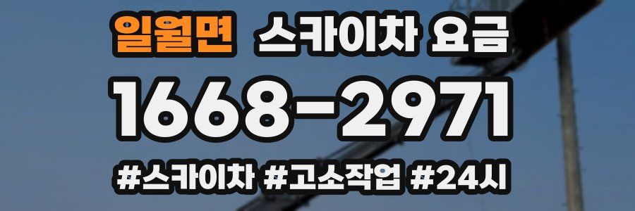 일월면 스카이차 요금