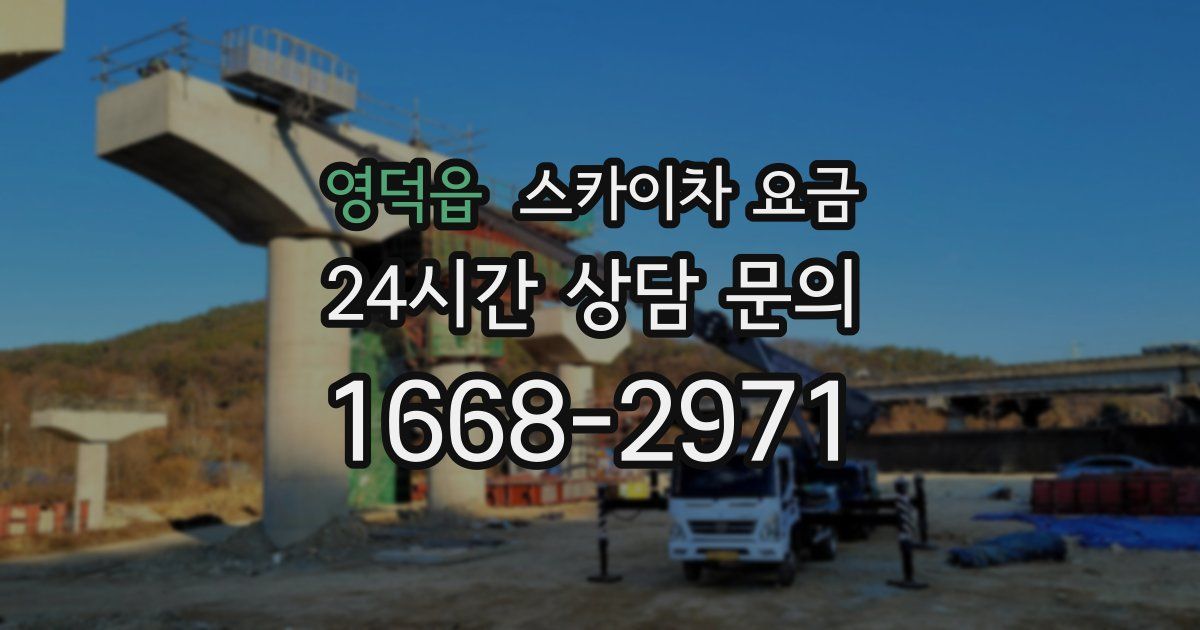 영덕읍 스카이차 요금