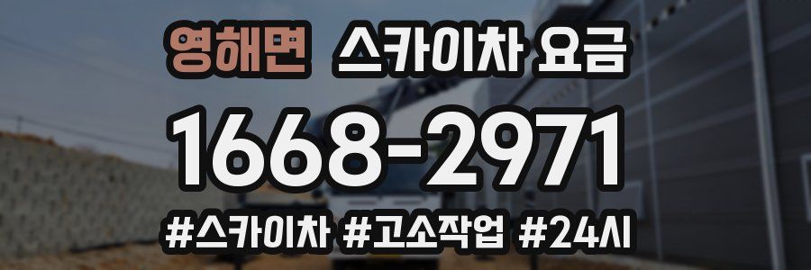 영해면 스카이차 요금