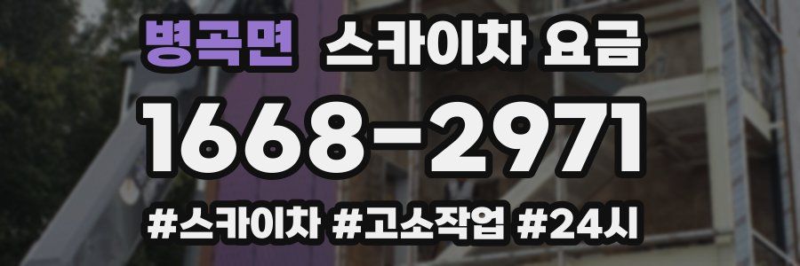 병곡면 스카이차 요금