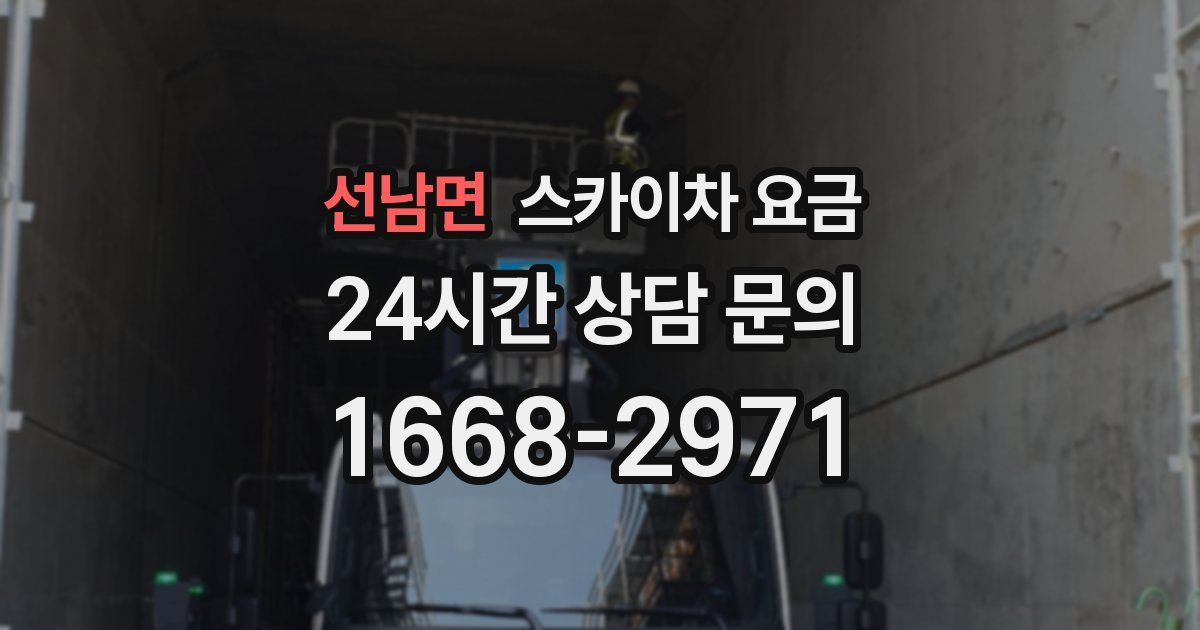 선남면 스카이차 요금