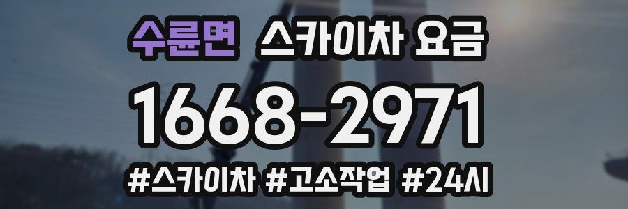 수륜면 스카이차 요금