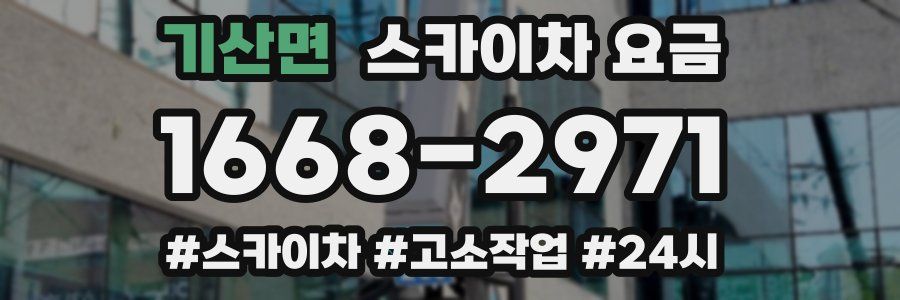 기산면 스카이차 요금