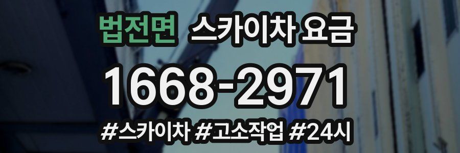 법전면 스카이차 요금