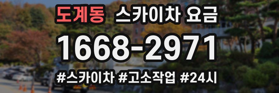 도계동 스카이차 요금