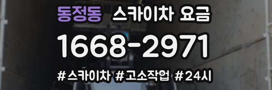 동정동 스카이차 요금