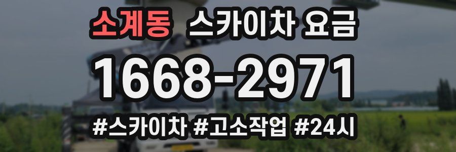 소계동 스카이차 요금