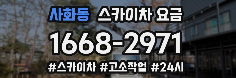 사화동 스카이차 요금