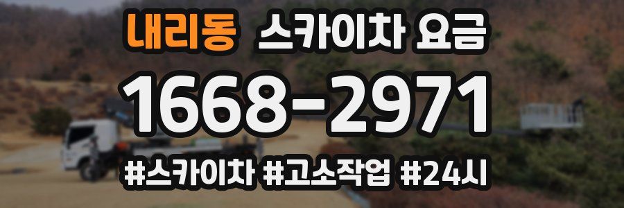 내리동 스카이차 요금