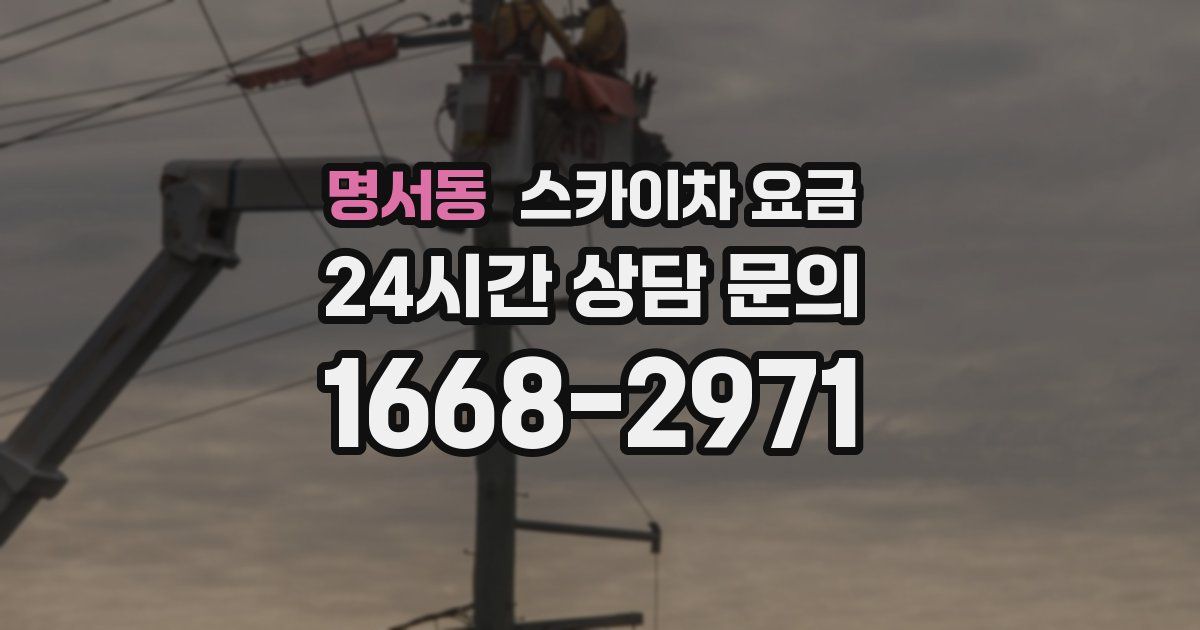 명서동 스카이차 요금