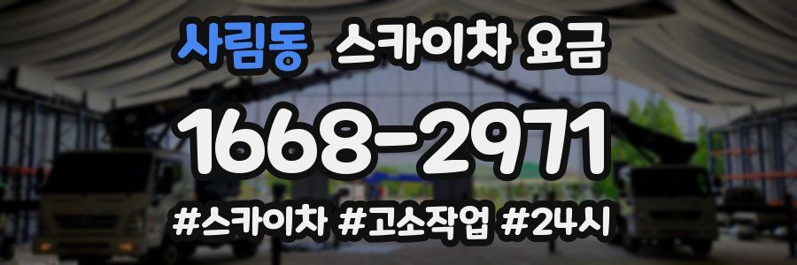 사림동 스카이차 요금