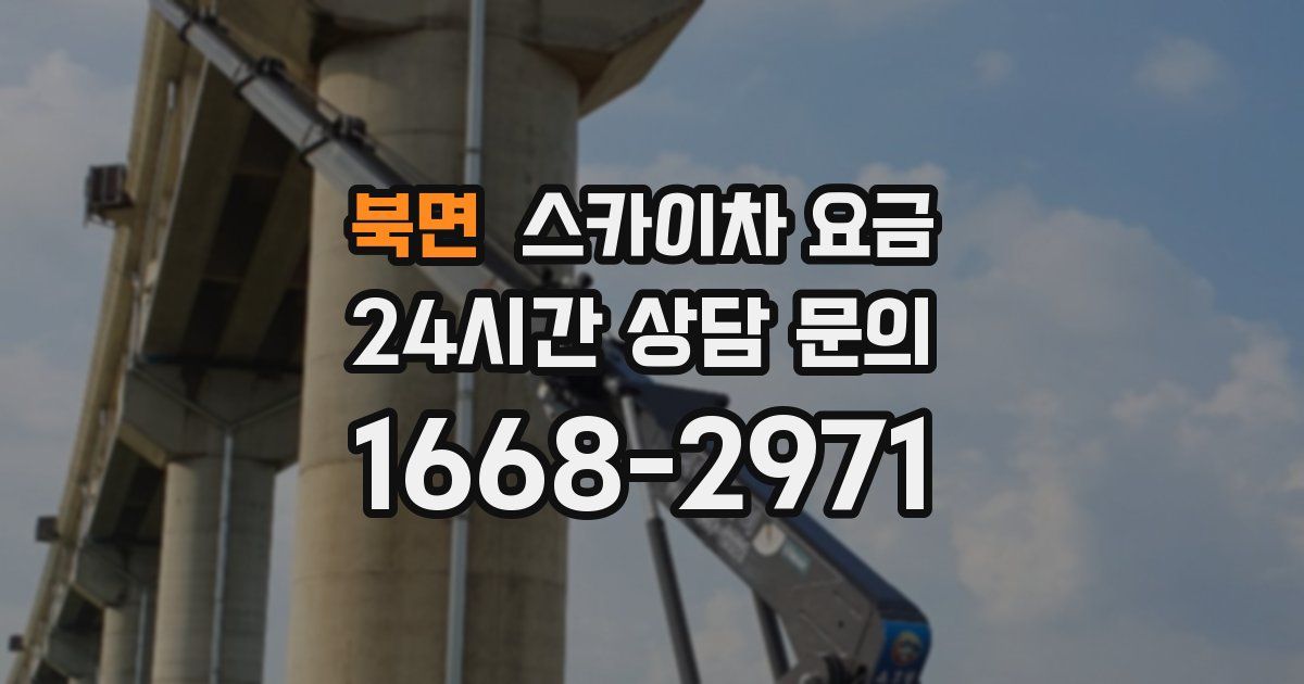 북면 스카이차 요금