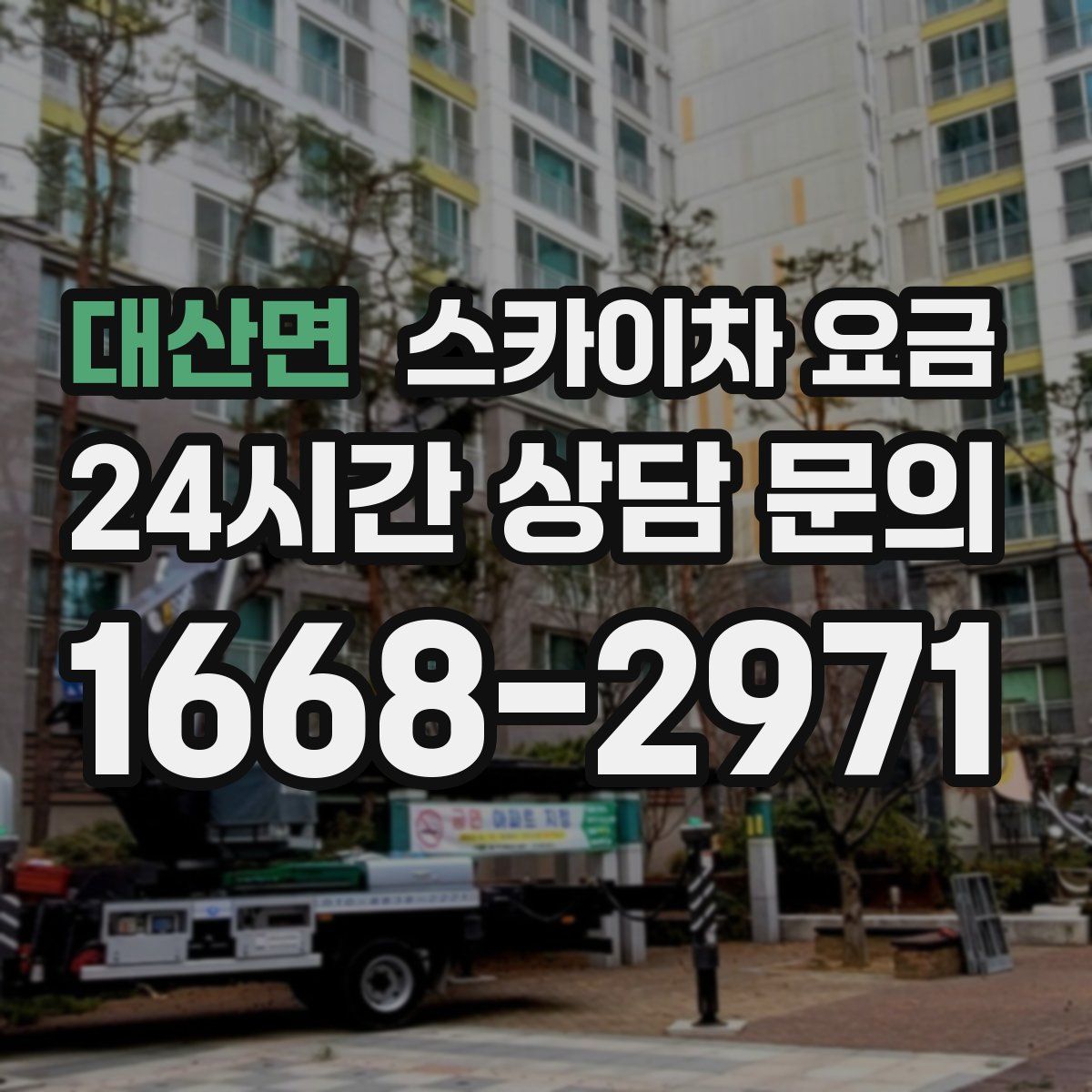 대산면 스카이차 요금