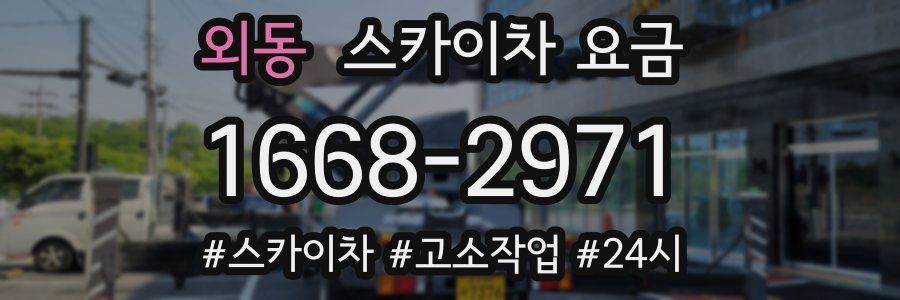 외동 스카이차 요금