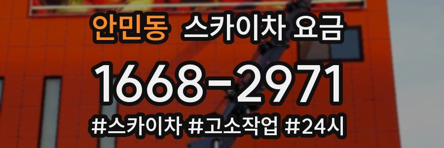 안민동 스카이차 요금