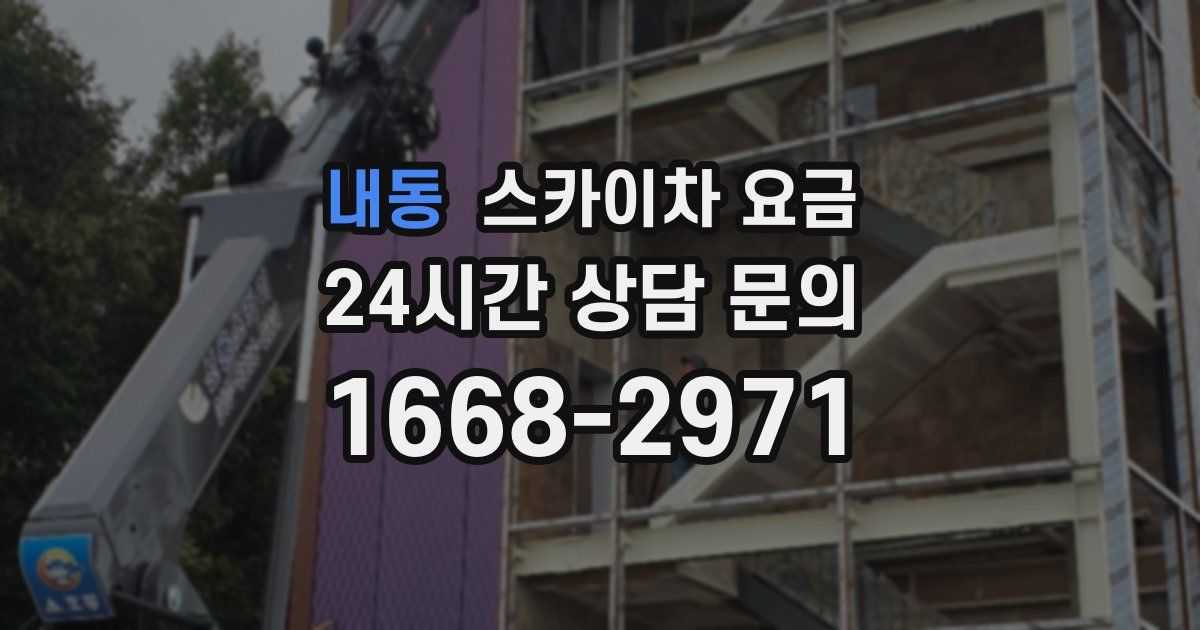 내동 스카이차 요금