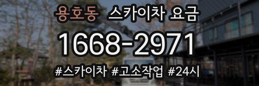 용호동 스카이차 요금