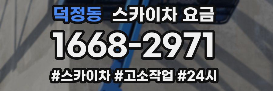 덕정동 스카이차 요금