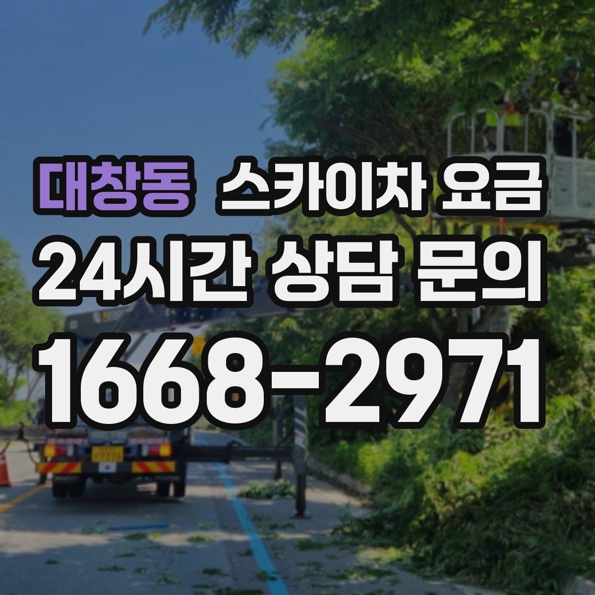 대창동 스카이차 요금 전화보다 사진 문의가 빠른 이유