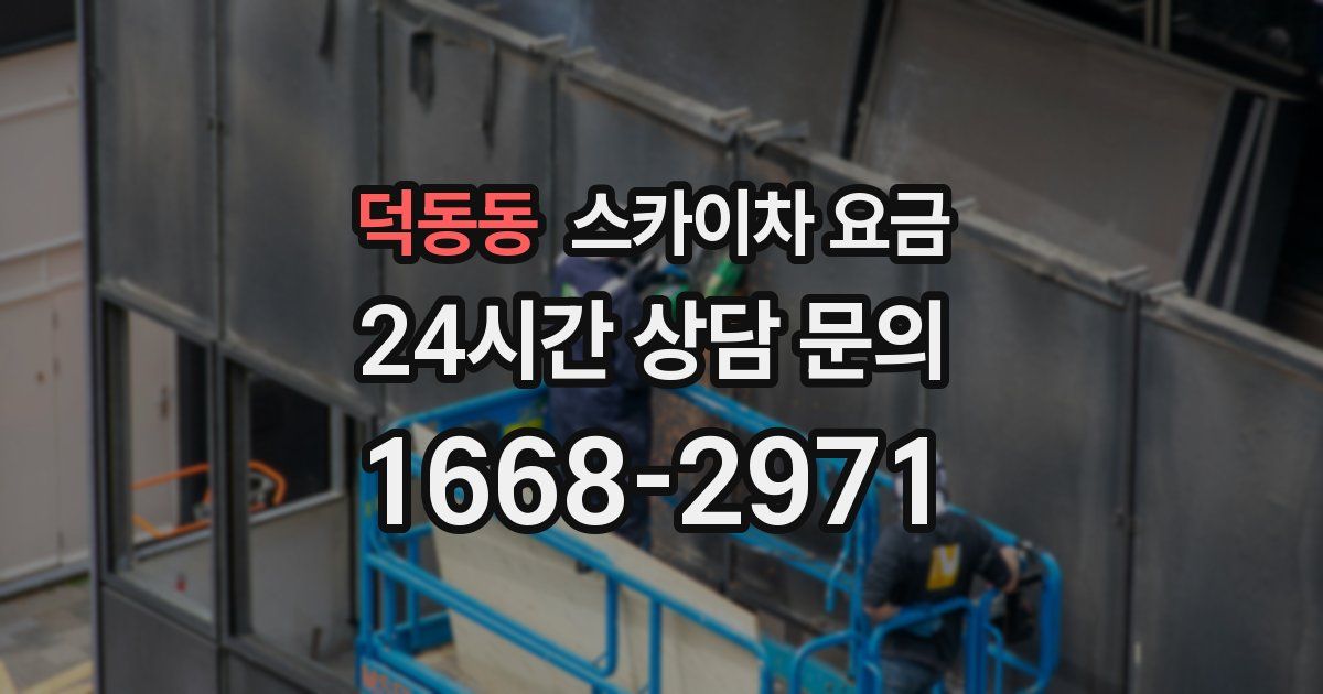 덕동동 스카이차 요금