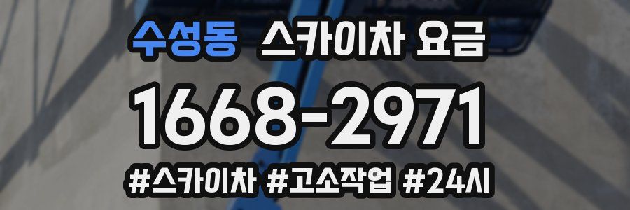 수성동 스카이차 요금