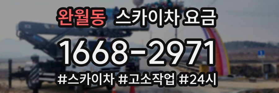 완월동 스카이차 요금